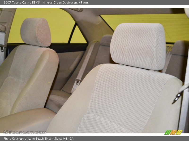 Mineral Green Opalescent / Fawn 2005 Toyota Camry SE V6