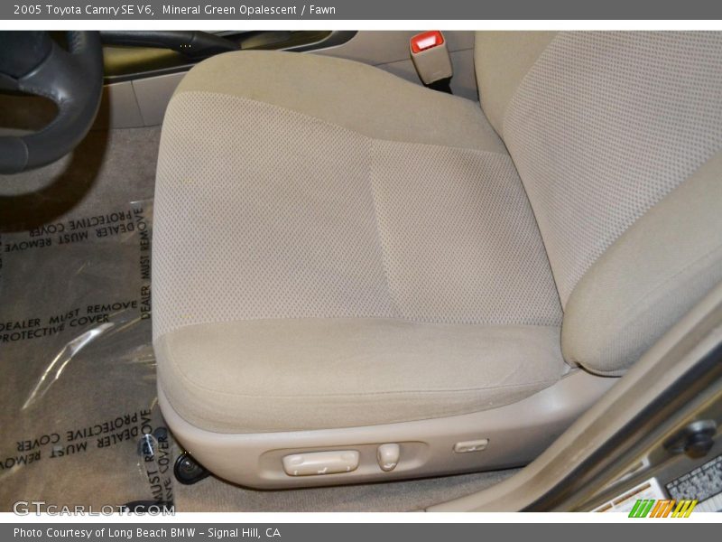 Mineral Green Opalescent / Fawn 2005 Toyota Camry SE V6