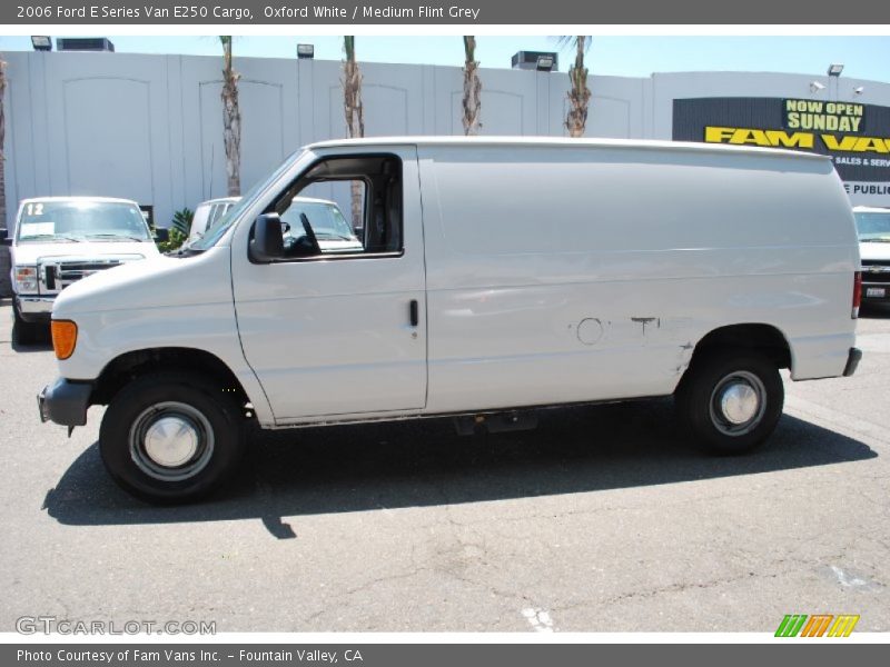 Oxford White / Medium Flint Grey 2006 Ford E Series Van E250 Cargo