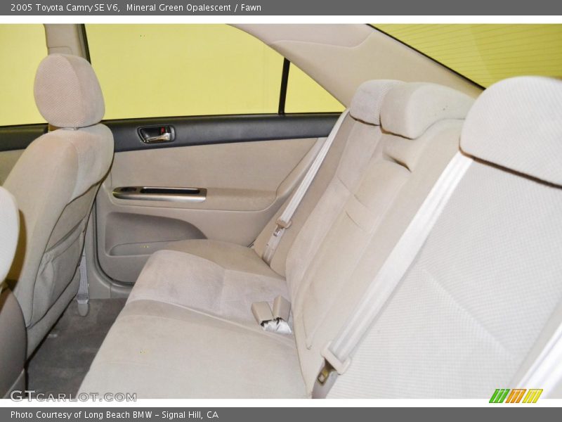 Mineral Green Opalescent / Fawn 2005 Toyota Camry SE V6