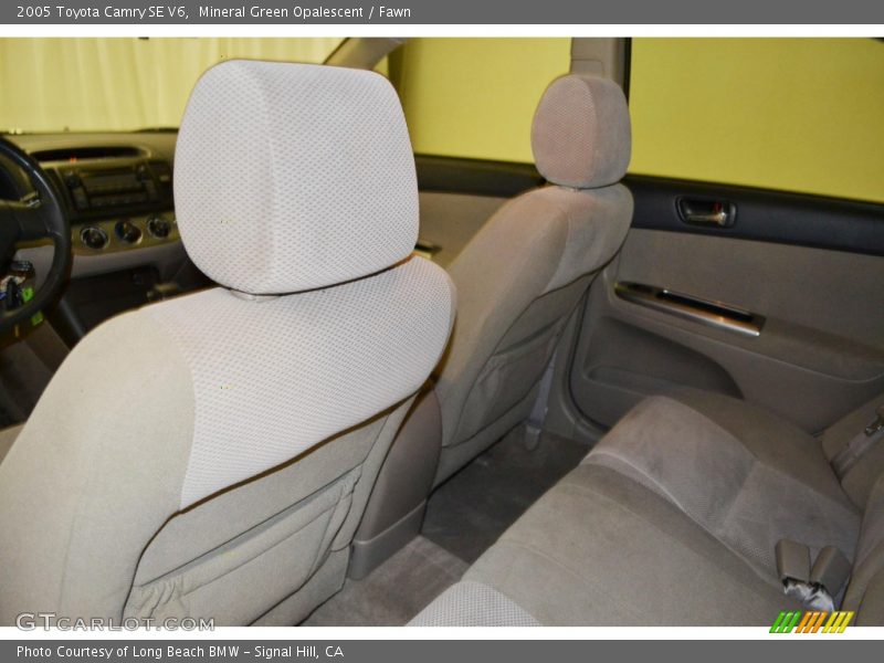 Mineral Green Opalescent / Fawn 2005 Toyota Camry SE V6