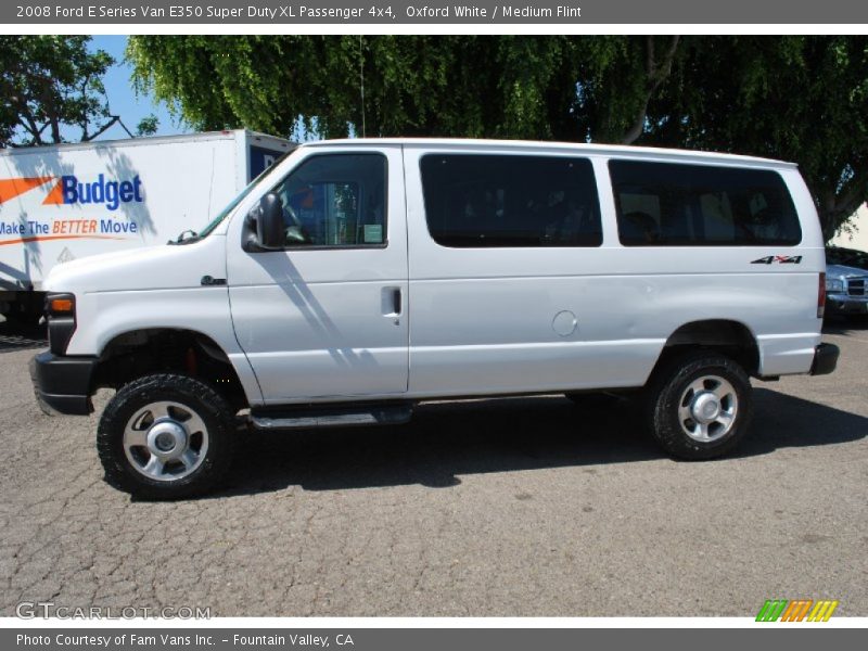 Oxford White / Medium Flint 2008 Ford E Series Van E350 Super Duty XL Passenger 4x4
