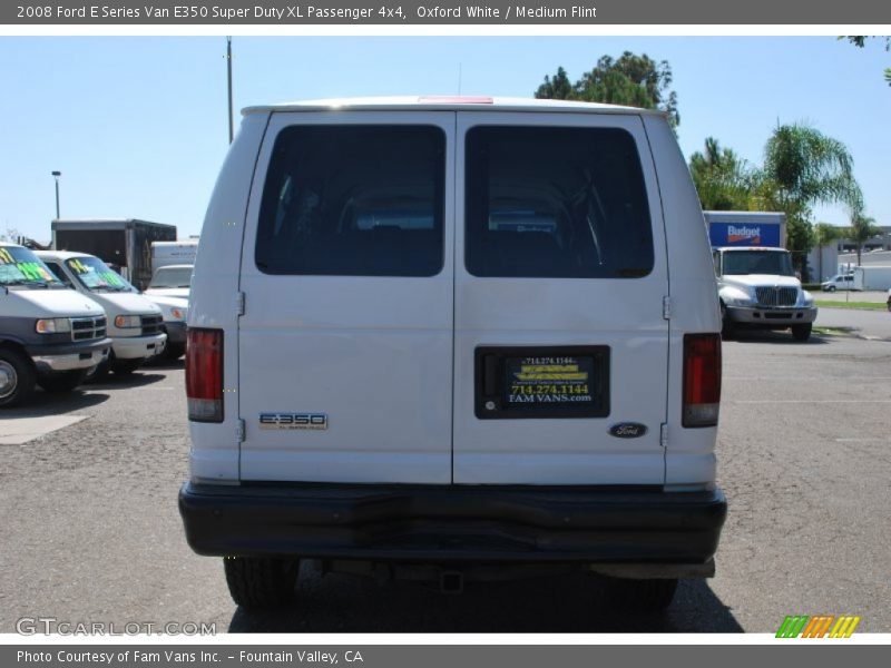 Oxford White / Medium Flint 2008 Ford E Series Van E350 Super Duty XL Passenger 4x4