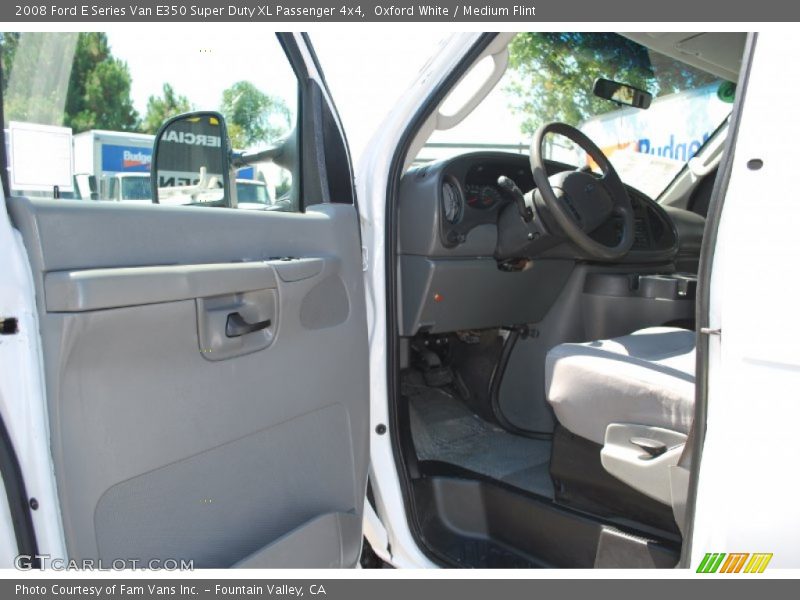 Oxford White / Medium Flint 2008 Ford E Series Van E350 Super Duty XL Passenger 4x4