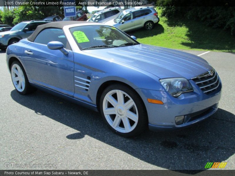 Aero Blue Pearlcoat / Dark Slate Grey 2005 Chrysler Crossfire Limited Roadster