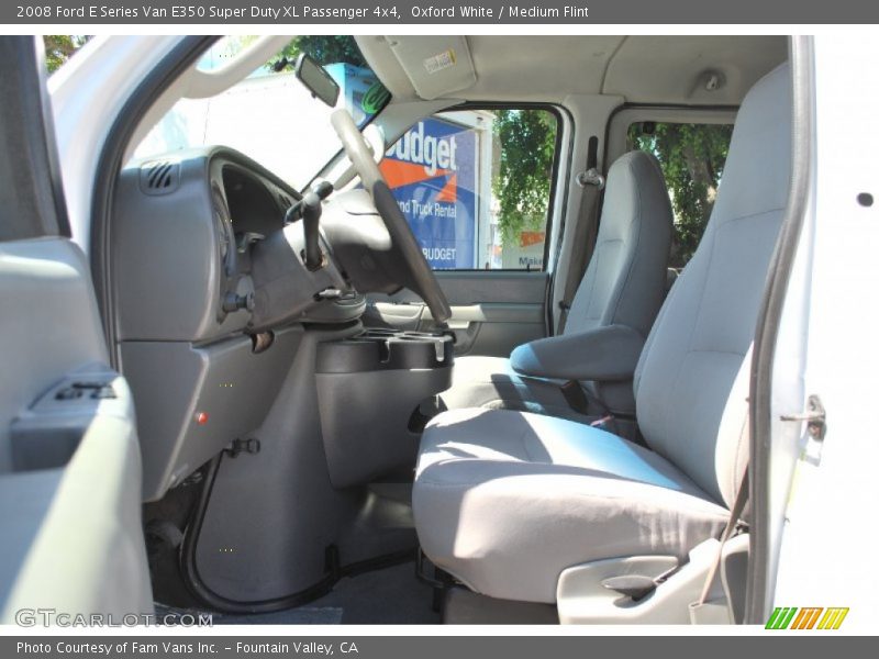 Oxford White / Medium Flint 2008 Ford E Series Van E350 Super Duty XL Passenger 4x4