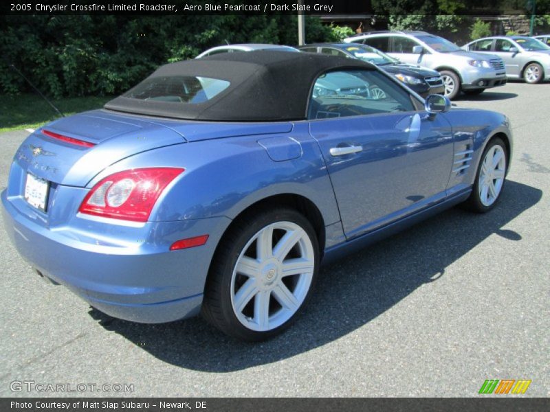 Aero Blue Pearlcoat / Dark Slate Grey 2005 Chrysler Crossfire Limited Roadster