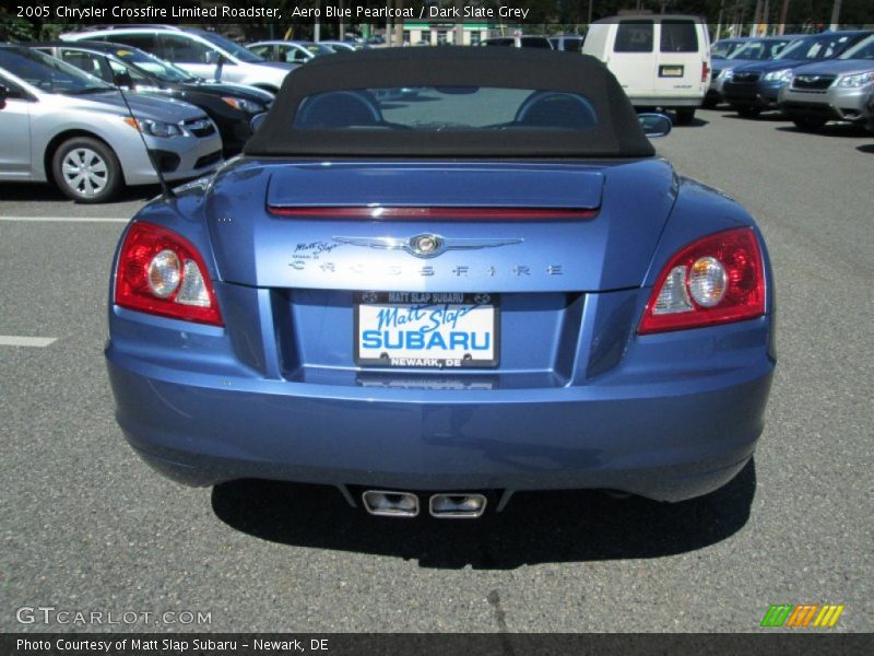 Aero Blue Pearlcoat / Dark Slate Grey 2005 Chrysler Crossfire Limited Roadster