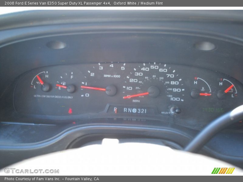  2008 E Series Van E350 Super Duty XL Passenger 4x4 E350 Super Duty XL Passenger 4x4 Gauges