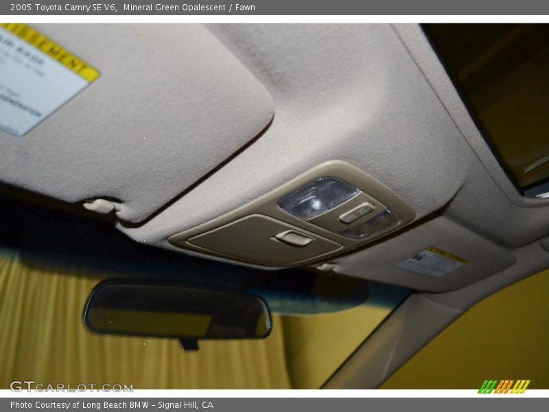 Mineral Green Opalescent / Fawn 2005 Toyota Camry SE V6