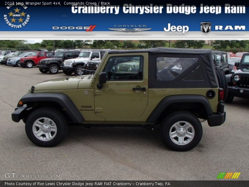 Commando Green / Black 2013 Jeep Wrangler Sport 4x4