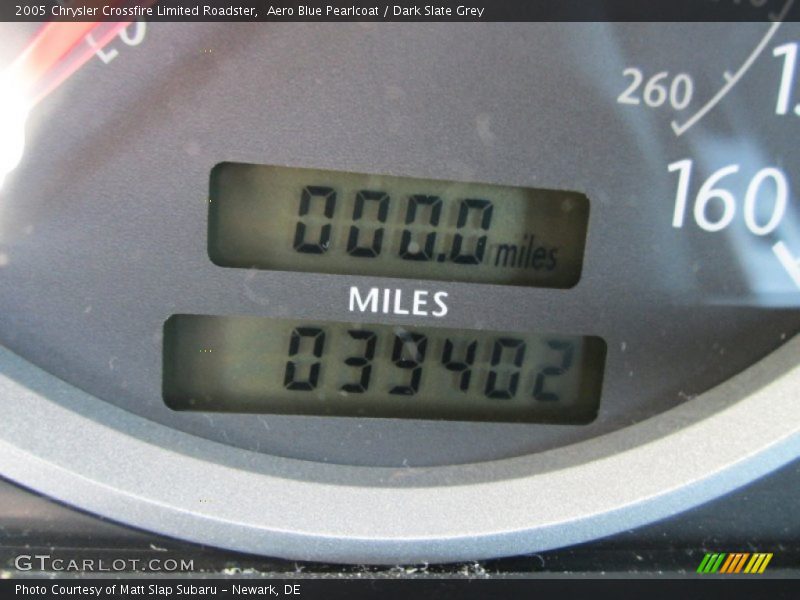 Aero Blue Pearlcoat / Dark Slate Grey 2005 Chrysler Crossfire Limited Roadster