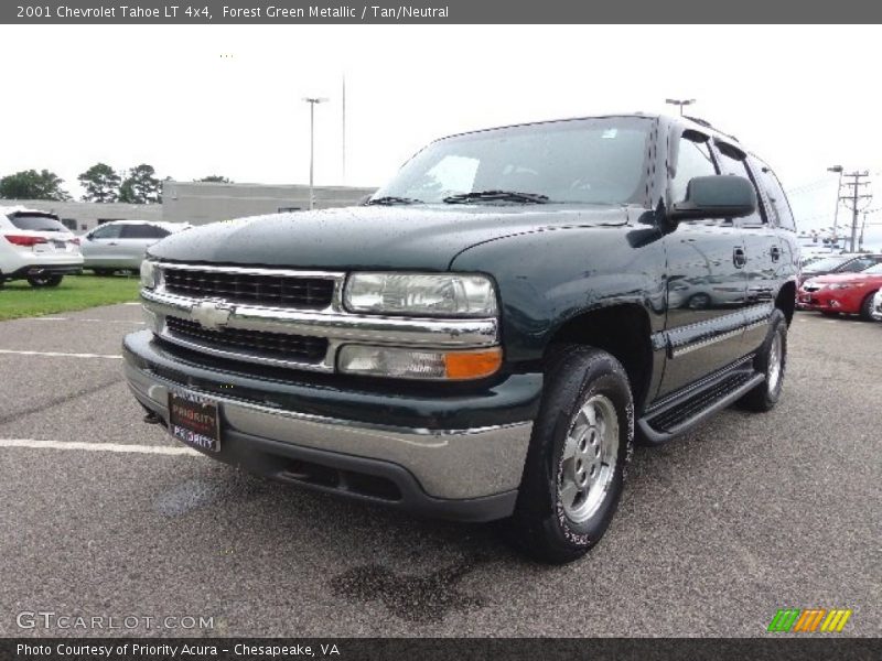 Forest Green Metallic / Tan/Neutral 2001 Chevrolet Tahoe LT 4x4