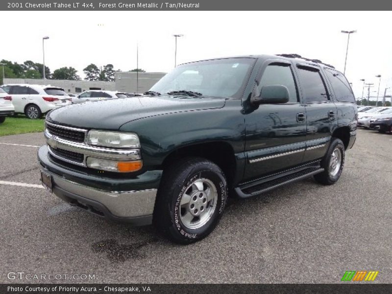 Forest Green Metallic / Tan/Neutral 2001 Chevrolet Tahoe LT 4x4