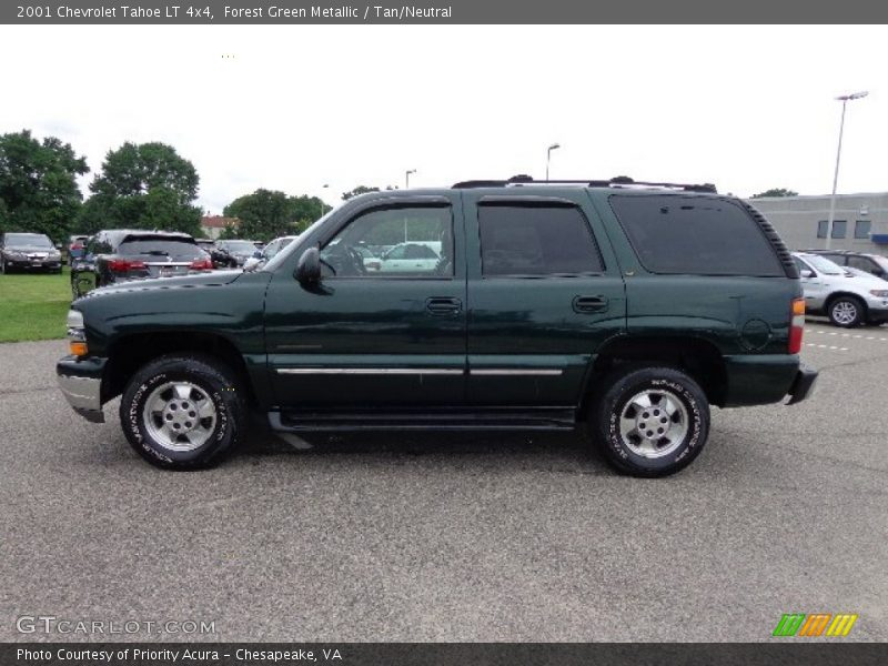 Forest Green Metallic / Tan/Neutral 2001 Chevrolet Tahoe LT 4x4