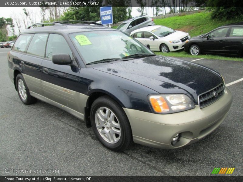 Deep Sapphire / Gray 2002 Subaru Outback Wagon