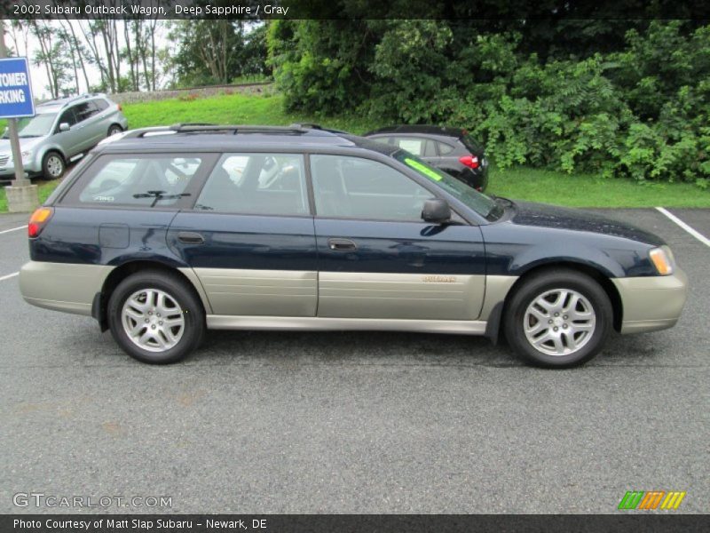 Deep Sapphire / Gray 2002 Subaru Outback Wagon