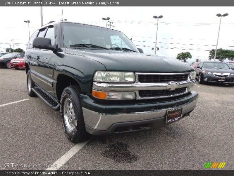Forest Green Metallic / Tan/Neutral 2001 Chevrolet Tahoe LT 4x4