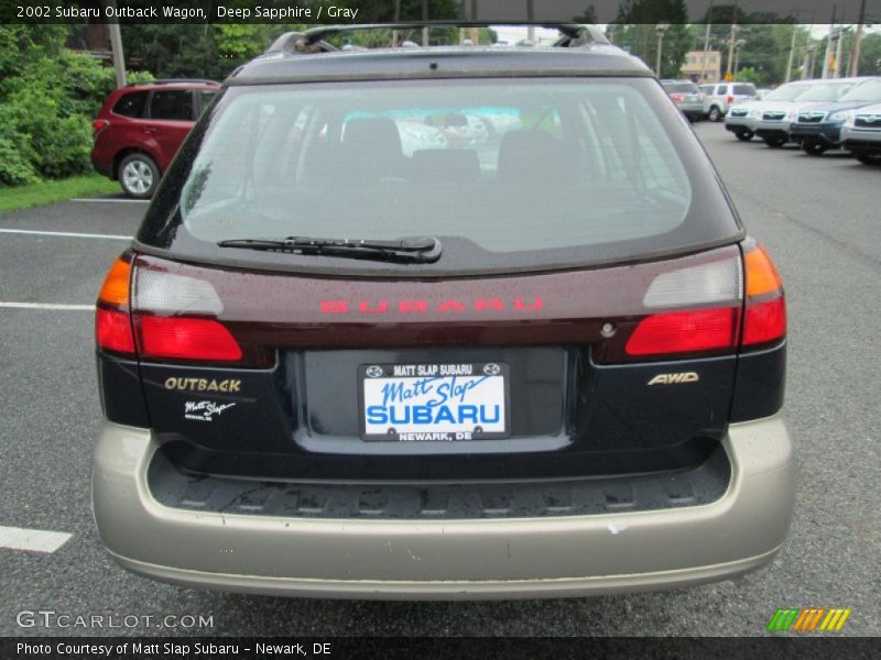 Deep Sapphire / Gray 2002 Subaru Outback Wagon