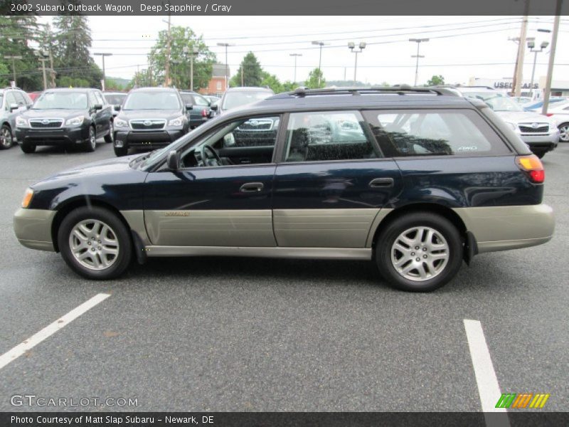 Deep Sapphire / Gray 2002 Subaru Outback Wagon