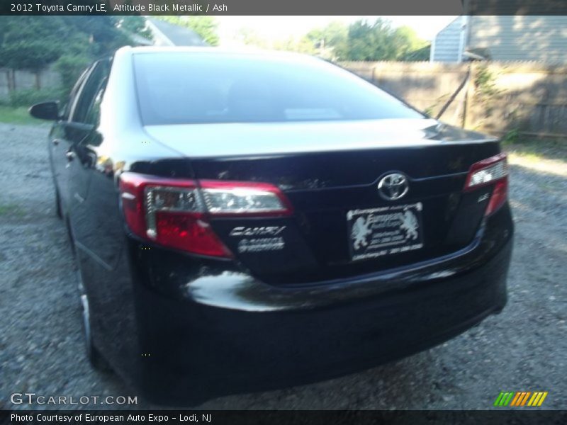 Attitude Black Metallic / Ash 2012 Toyota Camry LE