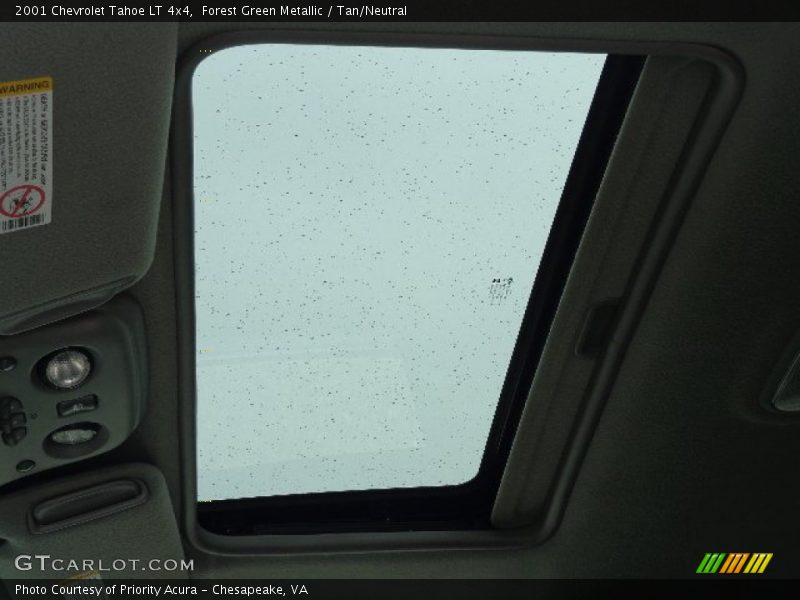 Forest Green Metallic / Tan/Neutral 2001 Chevrolet Tahoe LT 4x4