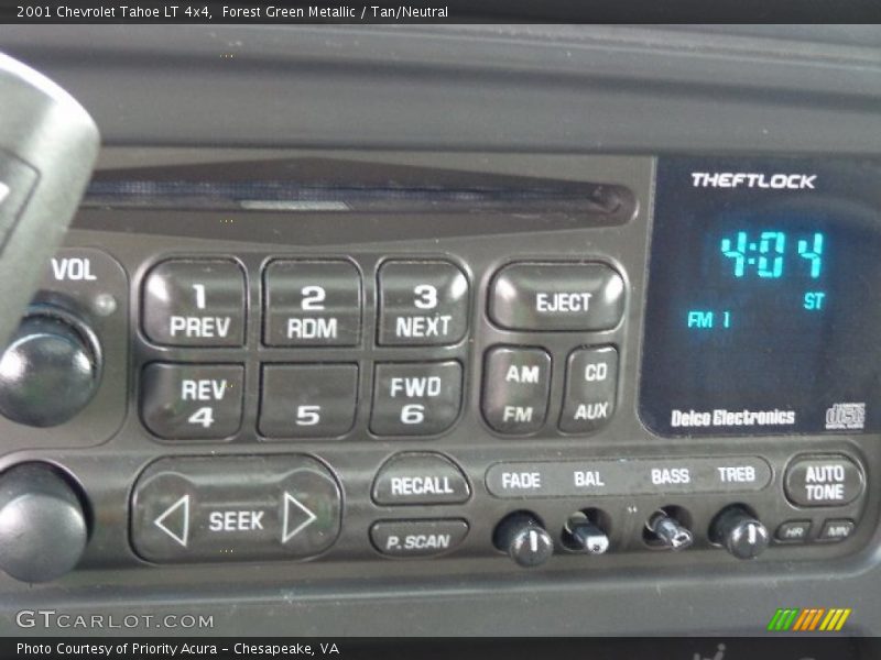 Forest Green Metallic / Tan/Neutral 2001 Chevrolet Tahoe LT 4x4