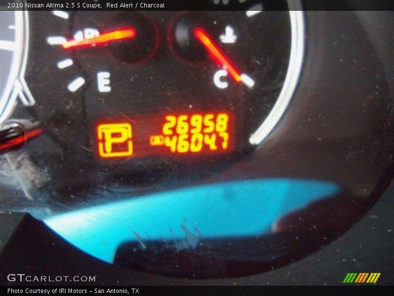 Red Alert / Charcoal 2010 Nissan Altima 2.5 S Coupe