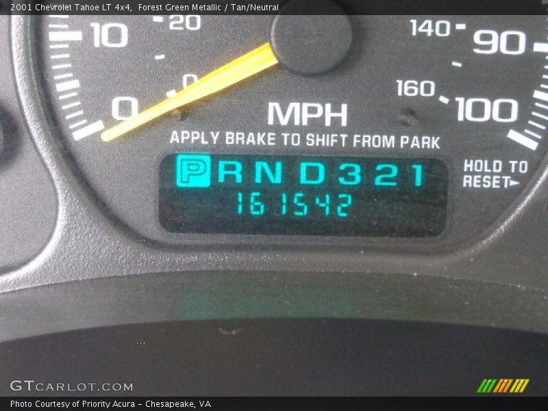 Forest Green Metallic / Tan/Neutral 2001 Chevrolet Tahoe LT 4x4