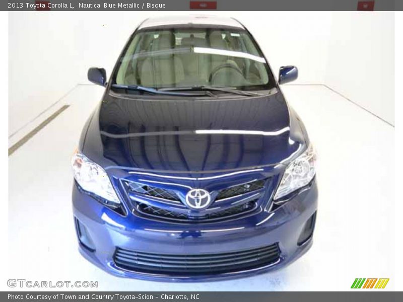 Nautical Blue Metallic / Bisque 2013 Toyota Corolla L