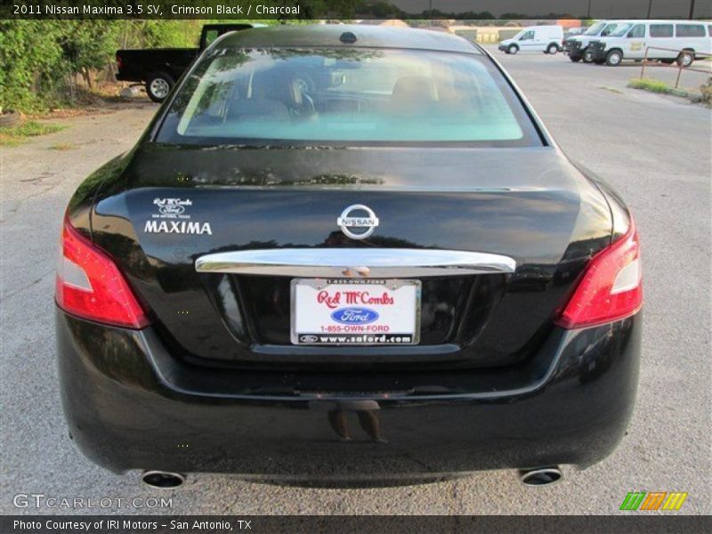 Crimson Black / Charcoal 2011 Nissan Maxima 3.5 SV
