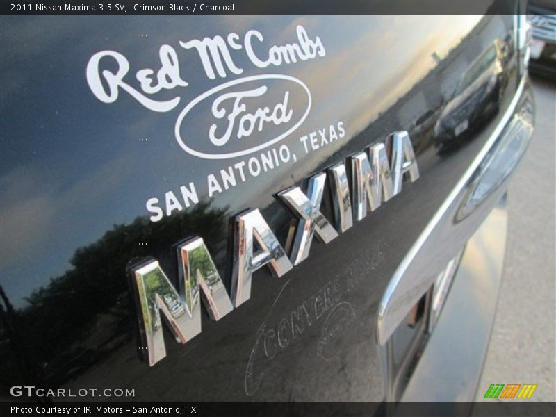 Crimson Black / Charcoal 2011 Nissan Maxima 3.5 SV