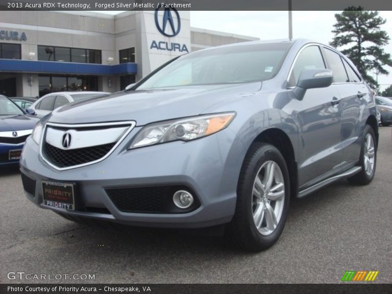 Forged Silver Metallic / Parchment 2013 Acura RDX Technology