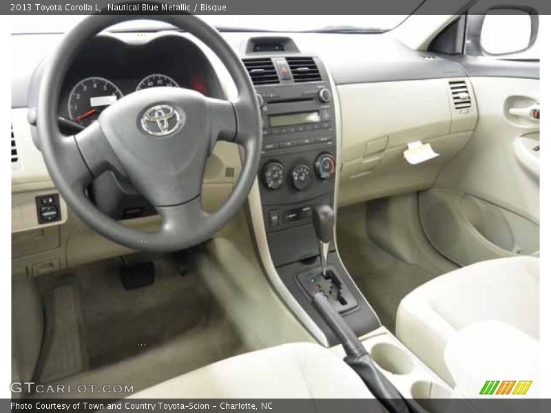 Nautical Blue Metallic / Bisque 2013 Toyota Corolla L