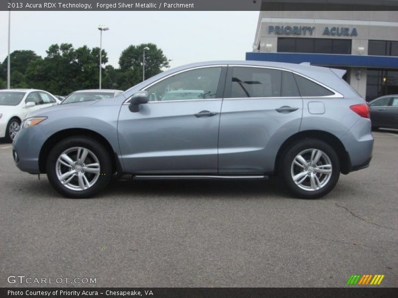 Forged Silver Metallic / Parchment 2013 Acura RDX Technology
