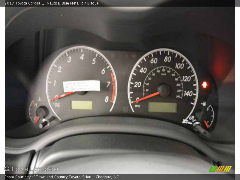 Nautical Blue Metallic / Bisque 2013 Toyota Corolla L