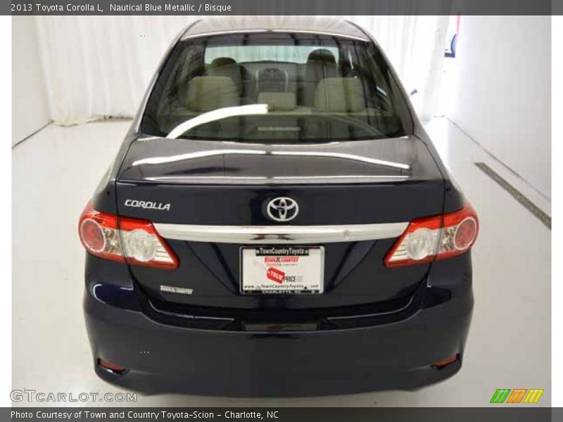 Nautical Blue Metallic / Bisque 2013 Toyota Corolla L