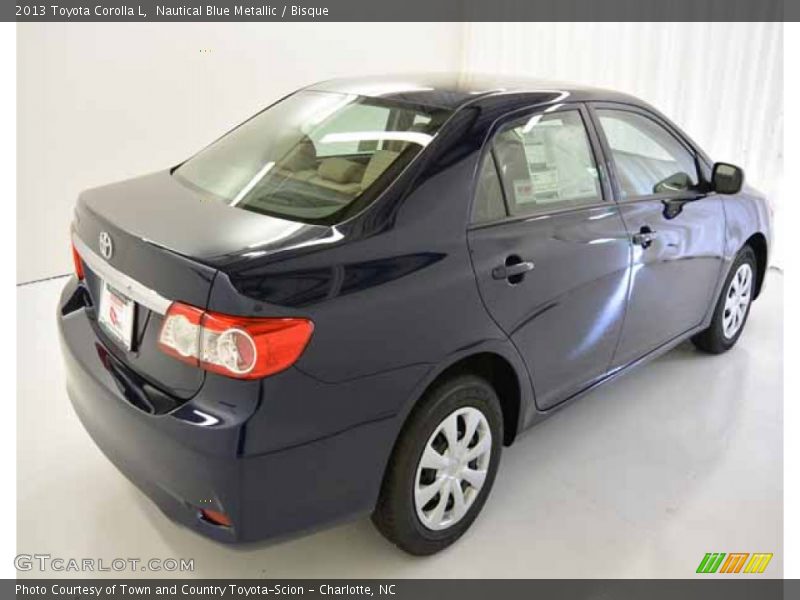 Nautical Blue Metallic / Bisque 2013 Toyota Corolla L