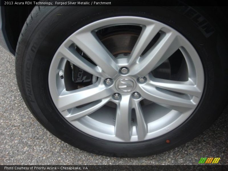 Forged Silver Metallic / Parchment 2013 Acura RDX Technology