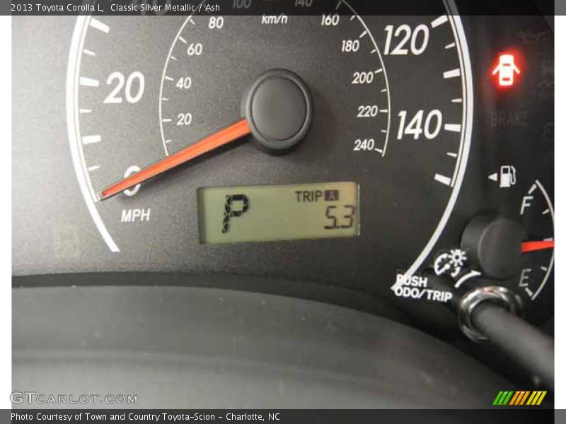 Classic Silver Metallic / Ash 2013 Toyota Corolla L