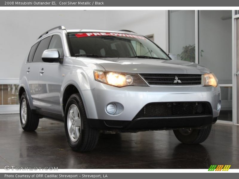 Cool Silver Metallic / Black 2008 Mitsubishi Outlander ES