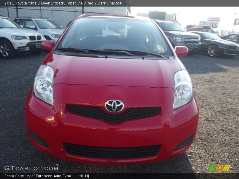 Absolutely Red / Dark Charcoal 2011 Toyota Yaris 3 Door Liftback