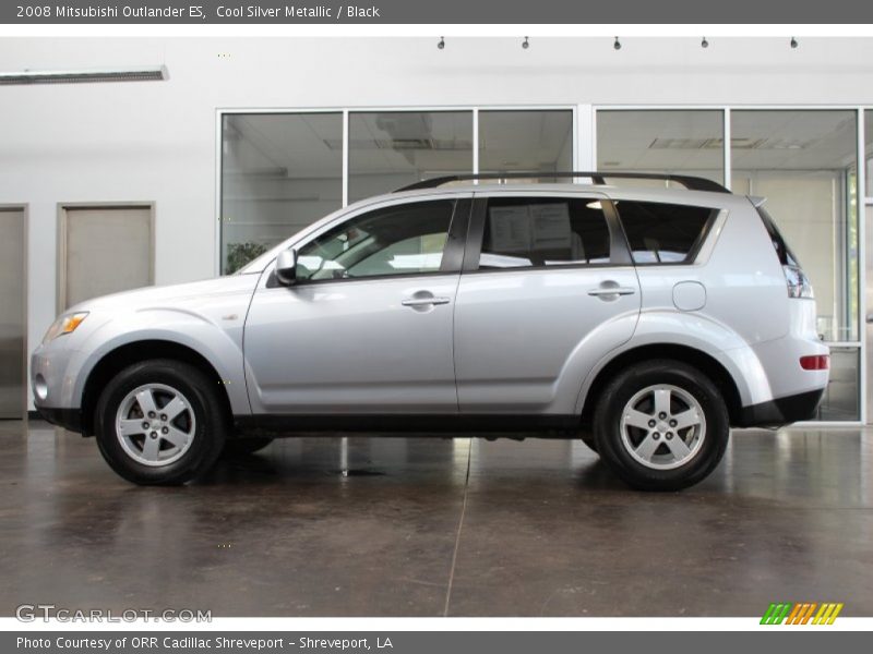 Cool Silver Metallic / Black 2008 Mitsubishi Outlander ES