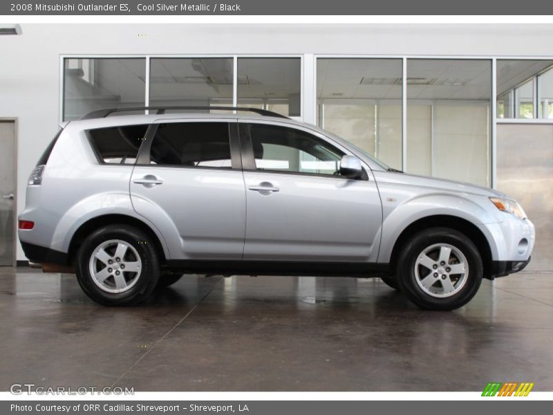 Cool Silver Metallic / Black 2008 Mitsubishi Outlander ES