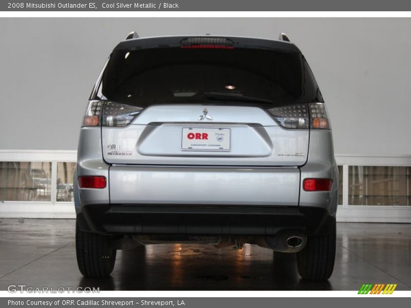 Cool Silver Metallic / Black 2008 Mitsubishi Outlander ES