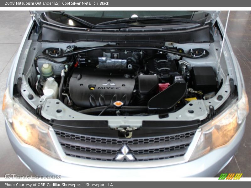 Cool Silver Metallic / Black 2008 Mitsubishi Outlander ES