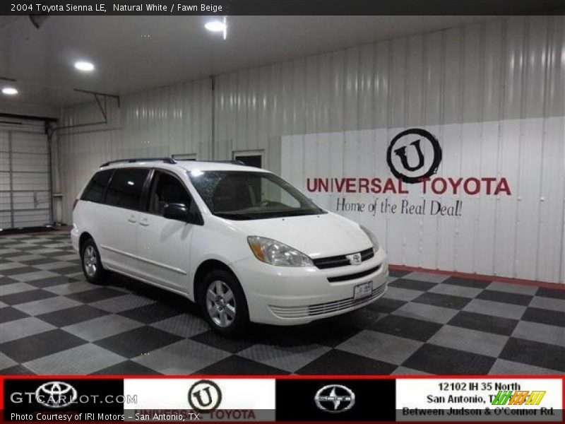 Natural White / Fawn Beige 2004 Toyota Sienna LE