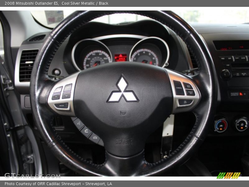 Cool Silver Metallic / Black 2008 Mitsubishi Outlander ES