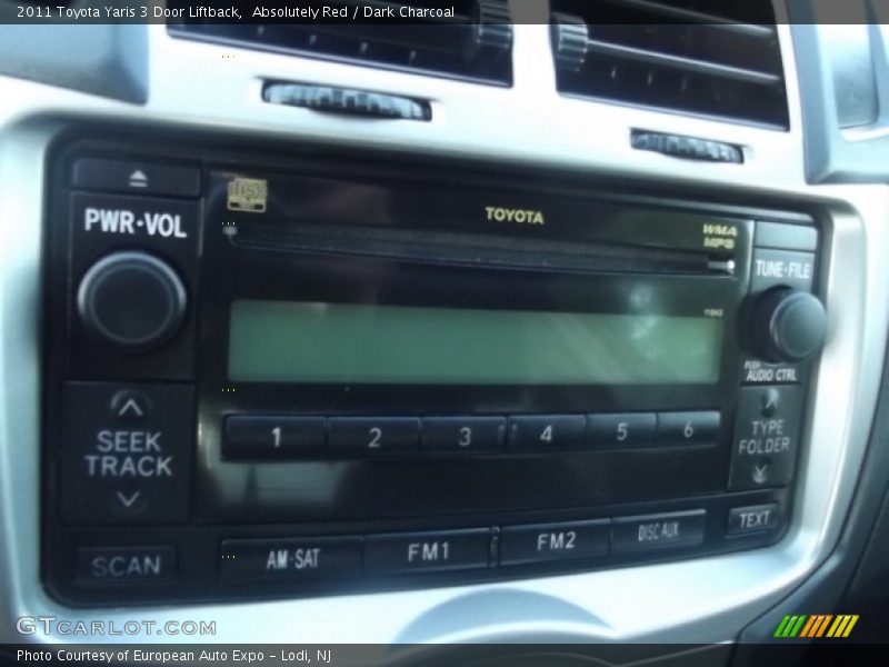 Absolutely Red / Dark Charcoal 2011 Toyota Yaris 3 Door Liftback