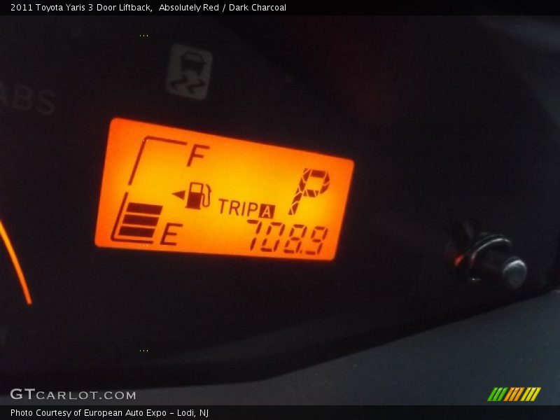 Absolutely Red / Dark Charcoal 2011 Toyota Yaris 3 Door Liftback